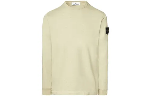 STONE ISLAND Sweatshirts Men's Beige Crew Neck Moderate Regular