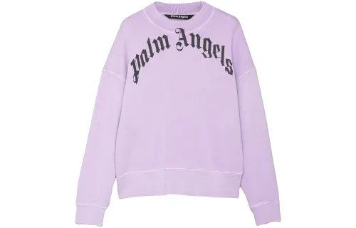 PALM ANGELS Curved Logo Sweatshirt