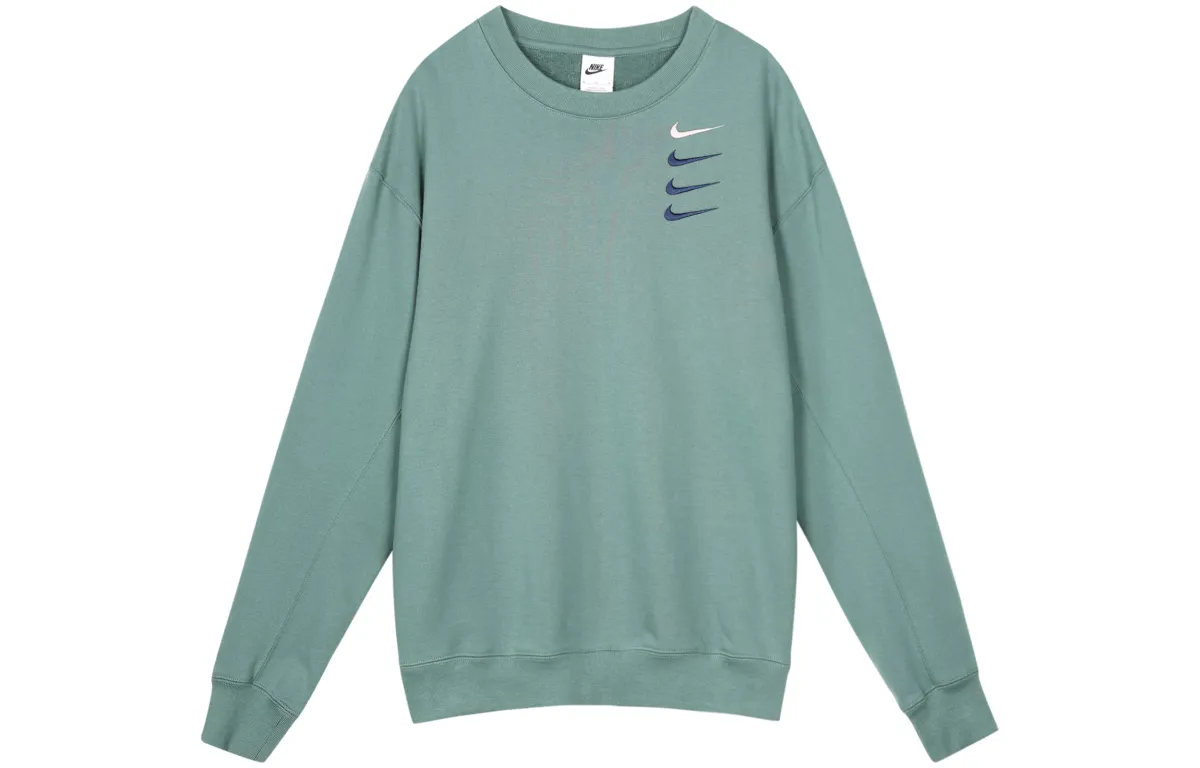 Nike Sweatshirts Men's Gait Leaf Green Crew Neck Moderate Straight Fit