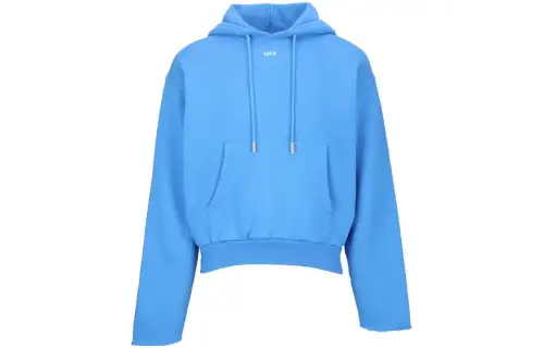OFF WHITE Sweatshirts Men's Blue Hooded Moderate Other