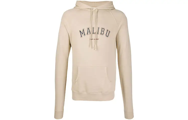 SAINT LAURENT Sweatshirts Men's Beige Hooded Moderate Regular