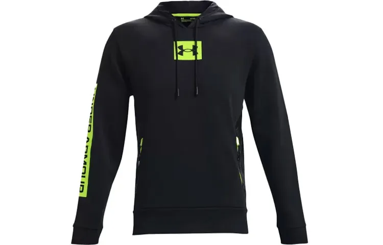 Under Armour Summit Sweatshirts Men's Black Hooded Moderate Regular