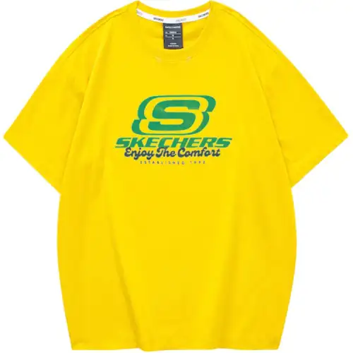 Skechers Colorful T Shirt Unisex Corn Yellow