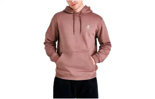 Converse Sweatshirts Men's Pink Hooded Moderate Regular