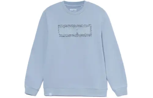Li Ning Sweatshirts Men's Blue Crew Neck Moderate Regular