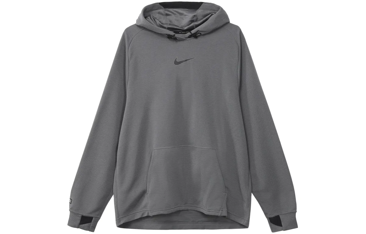 Nike Sweatshirts Men's Gray Hooded Moderate Regular