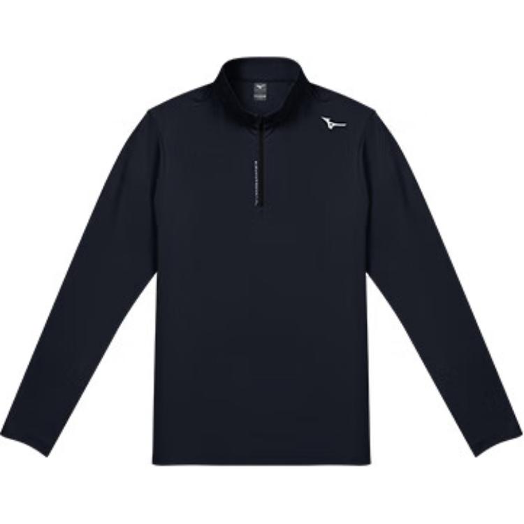 Mizuno Running T Shirts Men’s Stand Collar Moderate Straight Fit