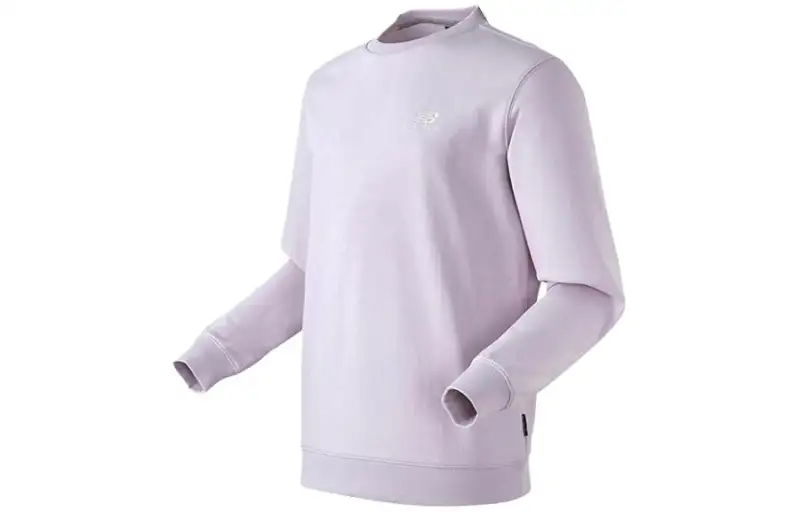New Balance Sweatshirts Men's Light Purple Crew Neck Moderate Other