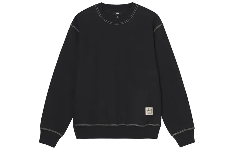 Stussy Contrast Stitch Label Crew Sweater