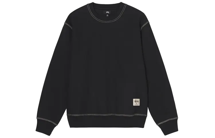 Stussy Contrast Stitch Label Crew Sweater