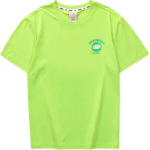 Skechers Colorful T Shirt Unisex Bright Yellow Green