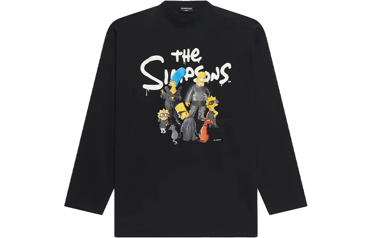 Balenciaga x The Simpsons/, Sweatshirt Men's Black