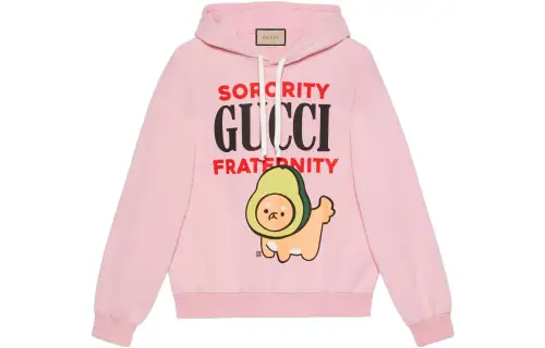 GUCCI Sweatshirts Men's Pink Hooded Moderate
