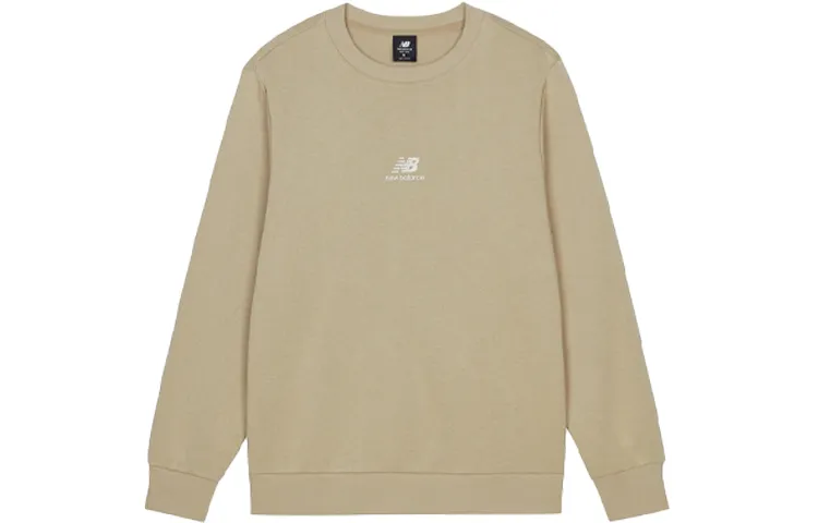 New Balance Sweatshirts Men's Khaki Crew Neck Moderate Regular