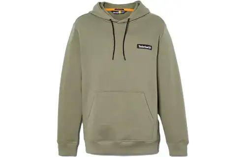 Timberland Sweatshirts Unisex Green Hooded Moderate Regular