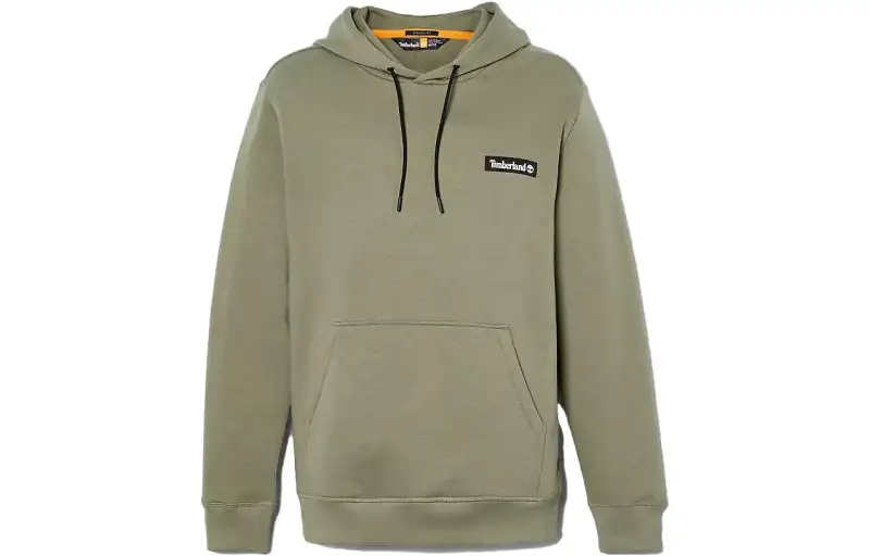 Timberland Sweatshirts Unisex Green Hooded Moderate Regular