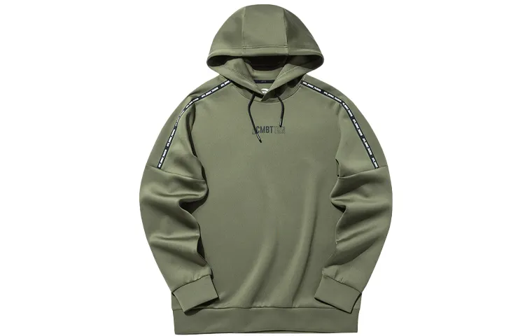 ANTA Variety Training Collection Sweatshirts Men's Green Hooded Thin Regular