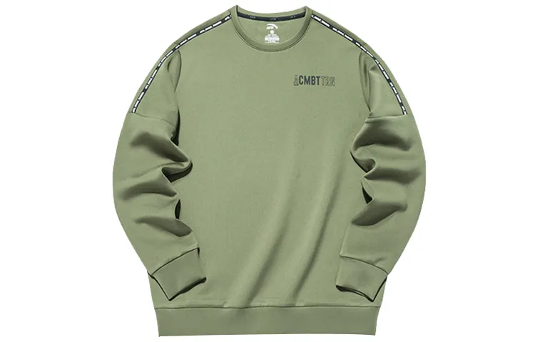 ANTA Sweatshirts Men's Refreshing Green Crew Neck Moderate Regular