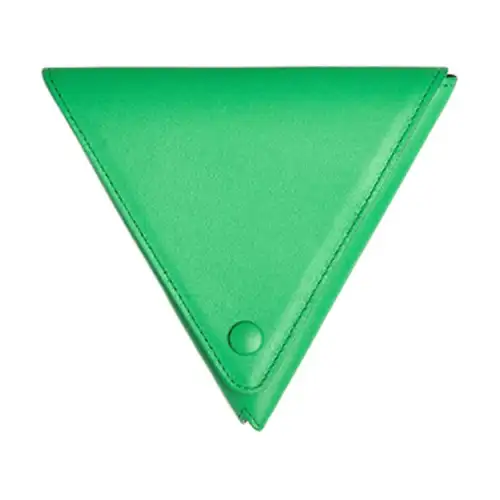 Bottega Veneta Triangle Nappa Leather Coin Purse Wallet Men's Green