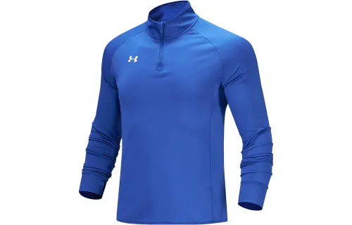 Under Armour Sweatshirts Men's Royal Blue Stand Collar Moderate Regular
