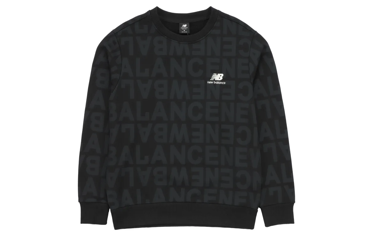 New Balance Sweatshirts Men's Black Crew Neck Moderate Regular