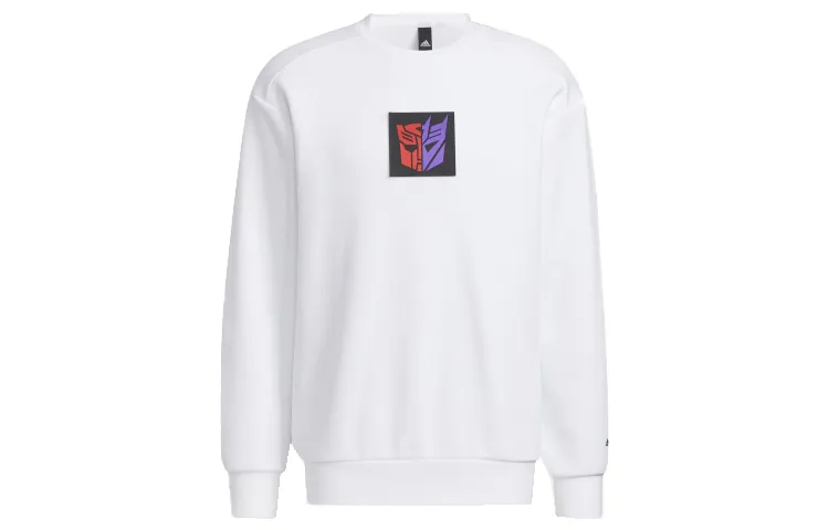 Adidas Sweatshirts Unisex White Crew Neck Moderate Regular