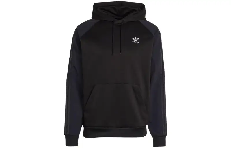 Adidas Originals Sweatshirts Men's Black Hooded Moderate Regular