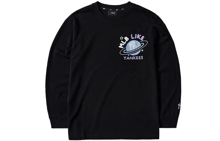 MLB Basic Logo Sweatshirt Unisex Black