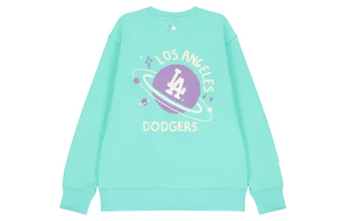 MLB Sweatshirts Unisex Green Crew Neck Moderate Regular