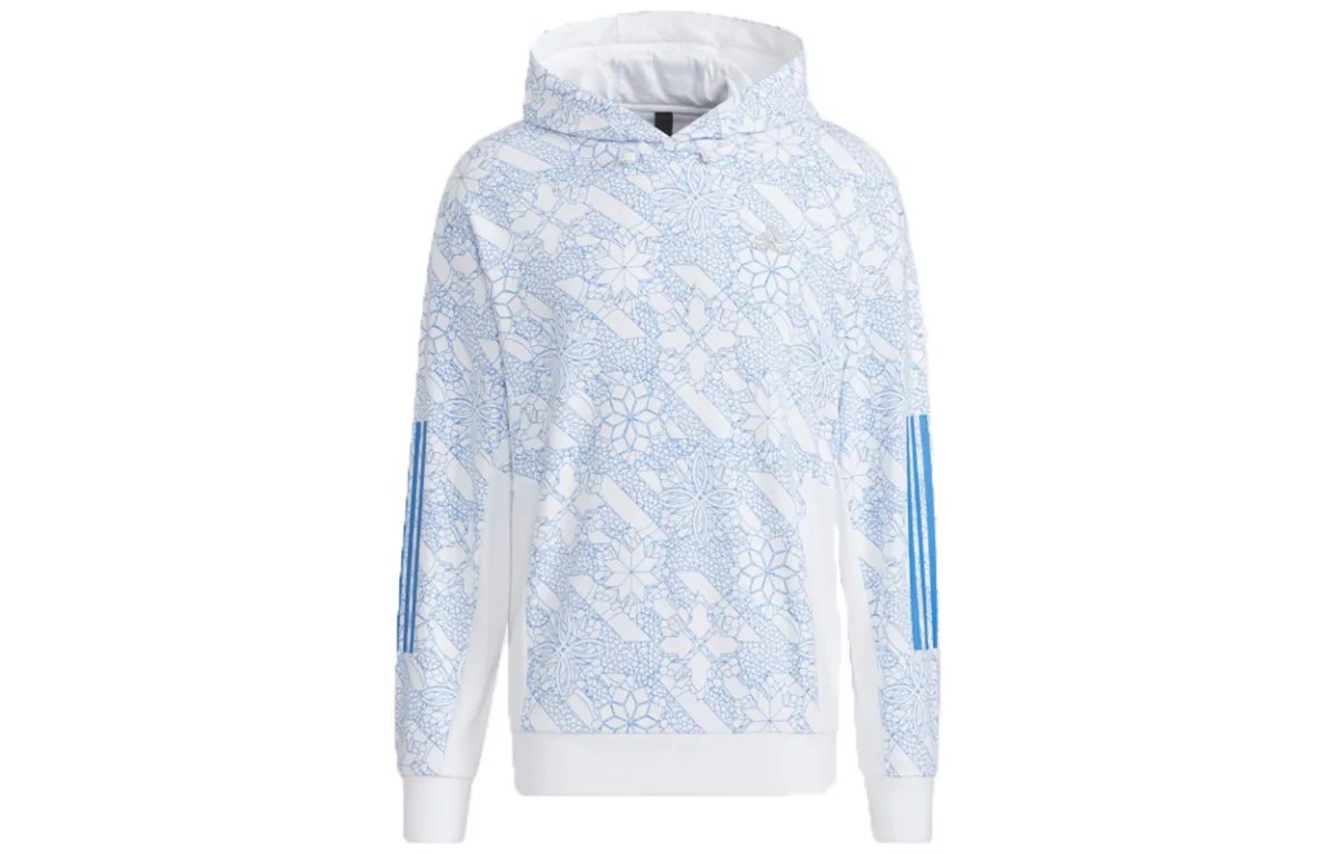 Adidas Sweatshirts Men's Cerulean Hooded Moderate Straight Fit
