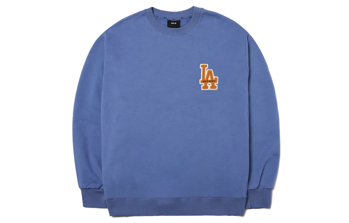 MLB Los Angeles Dodgers Sweatshirts Unisex Blue Crew Neck Moderate