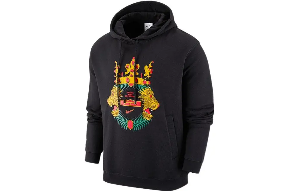 Nike Men's Retro Basketball Training Fleece Lined Hooded Black