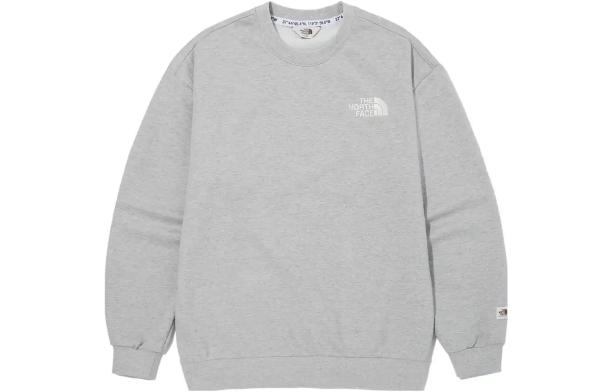 THE NORTH FACE Sweatshirts Unisex Gray Crew Neck Moderate Regular