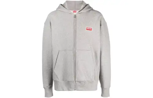 【Previous Season】logo-print zip-up hoodie