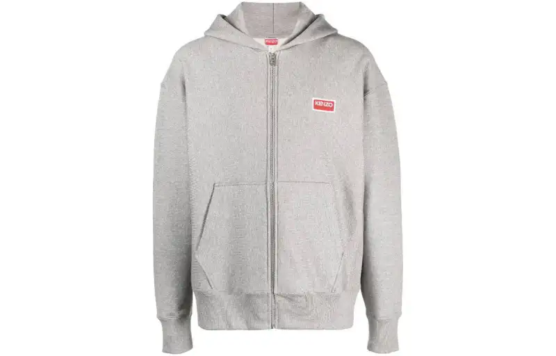 【Previous Season】logo-print zip-up hoodie