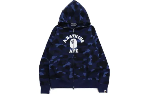 Bape Color Camo College Full Zip Hoodie FW21