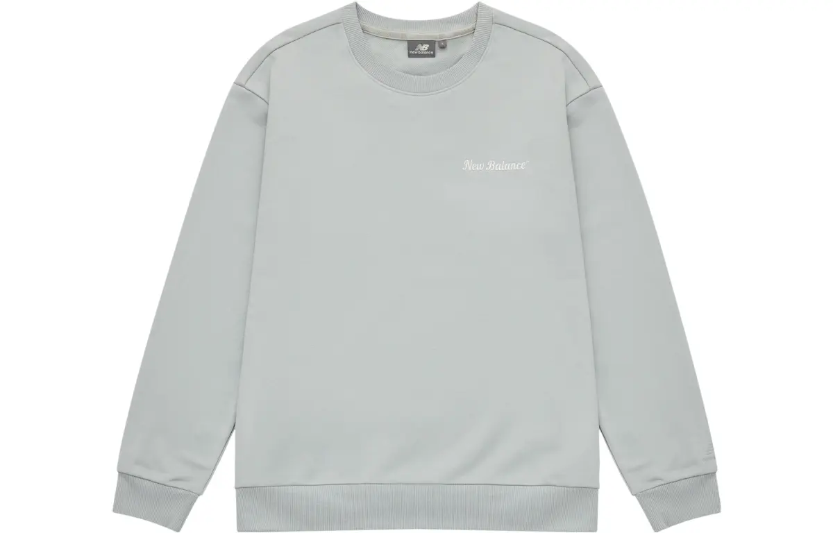 New Balance Sweatshirts Unisex Gray Crew Neck Moderate Regular