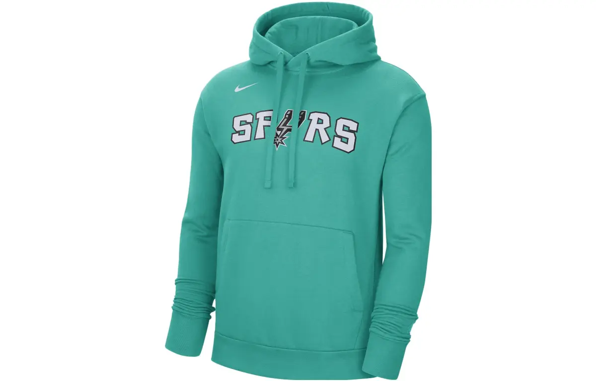 Nike Sweatshirts Men's Green Hooded Moderate Straight Fit