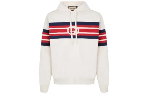 GUCCI Sweatshirts Men's Light Yellow Hooded Moderate Regular