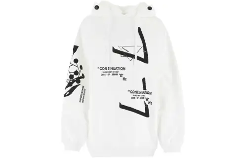PRADA Sweatshirts Unisex White Hooded Moderate Regular