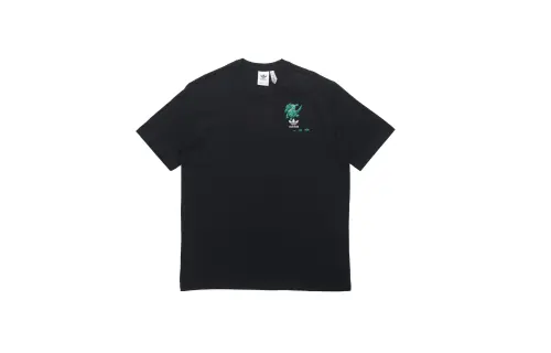 Adidas Originals Trefoil T Shirt Men's Black Green