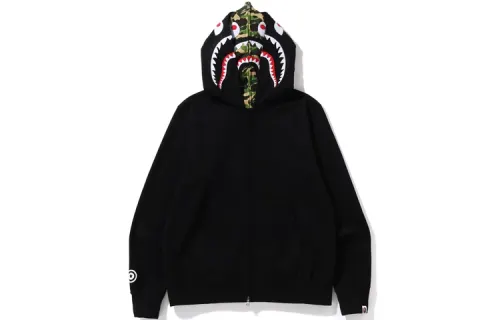 Bape Abc Camo Shark Wide Fit Full Zip Double Hoodie