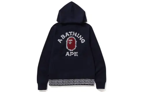 A BATHING APE Sweatshirts Unisex Blue Hooded Moderate Other