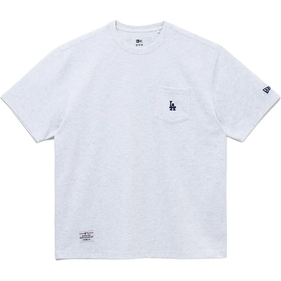 New Era T Shirt Unisex Heather Gray