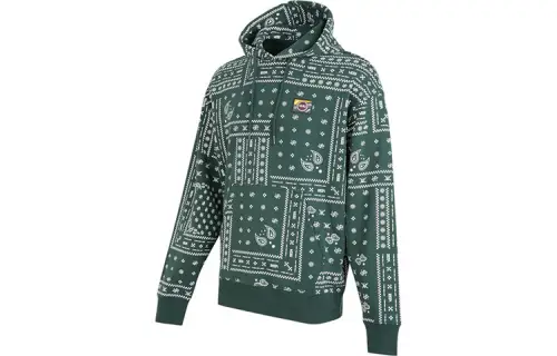 Vans Sweatshirts Men's Green Hooded Moderate Regular