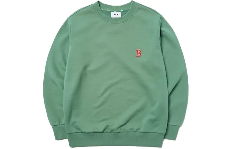 MLB Sweatshirts Unisex Green Crew Neck Moderate Regular