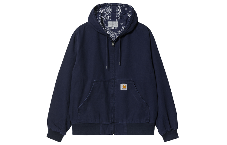 Carhartt WIP Sweatshirts Men's Blue Hooded Moderate Regular