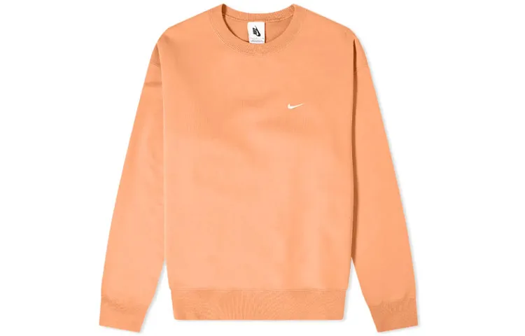 Nike Sweatshirts Men's Orange Crew Neck Moderate Regular