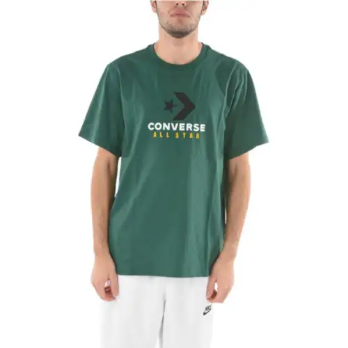 Converse T Shirts Men's Green Crew Neck