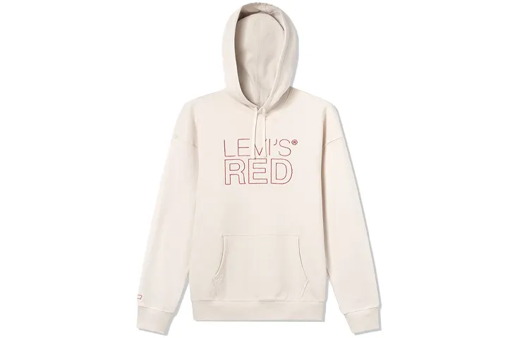 Levi's Sweatshirts Men's Ivory Hooded (Non-detachable) Moderate